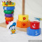 Top fashion cartoon wooden stacking toys for 1 year old W13D080