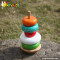 Top fashion colorful wooden stacking rings baby toy W13D105