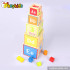 Top fashion stacking cups wooden traditional wooden toys for toddlers W13D079