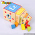 Top fashion stacking cups wooden traditional wooden toys for toddlers W13D079