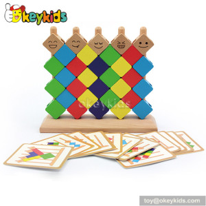 Best design funny wooden kids stacking toys for sale W13D097