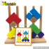 Best design funny wooden kids stacking toys for sale W13D097
