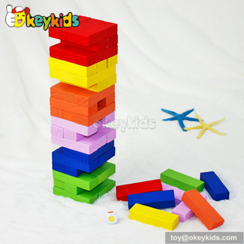 Funny toy wooden child development stacking blocks for sale W13D082