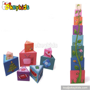 Top fashion wooden kids stacking blocks for sale W13D087