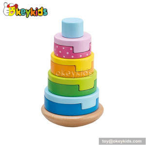 Wholesale high quality cartoon wooden jenga for kids W13D043