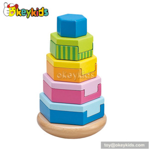 Wholesale high quality cartoon wooden kids jenga toy for sale W13D044