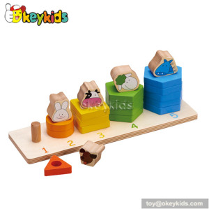 Wholesale educational children wooden best shape sorter toys W13D040