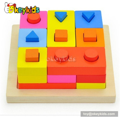 Wholesale educational toy wooden sorting and stacking toys for children W13D057