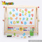 Best design double-sided educational wooden kids drawing toys W12B045