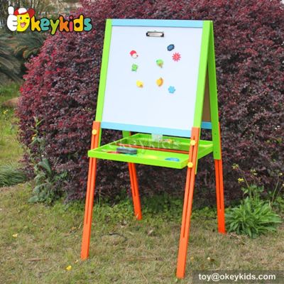 Best design double-sided educational children wooden magnetic drawing toy W12B052