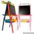 Best design double-sided lovely pink children wooden chalkboard easel W12B049A