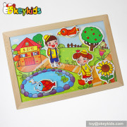 Best design educational wooden magnetic drawing board for kids W12B053