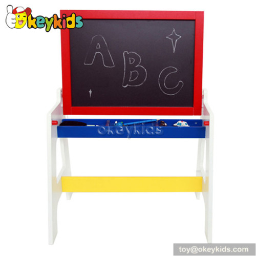 Best design educational wooden drawing table and chair for kids W12B050