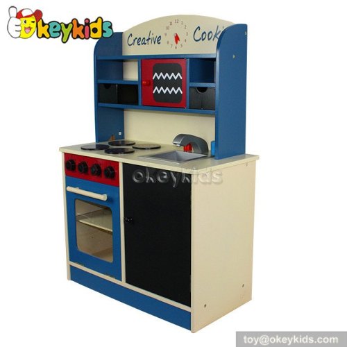 2016 New design interesting wooden play kitchen for kids W10C012