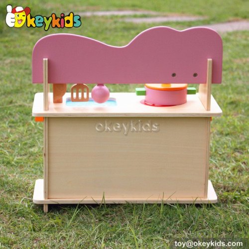 Most popular educational toy wooden kids play kitchen W10C056