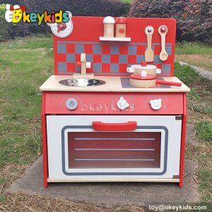 Most popular role play toy wooden kitchen for kids W10C158