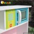 Cooking play toy wooden children kitchen sets with refrigerator W10C230