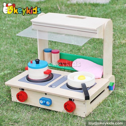 Okeykids Cooking play toy tabletop children wooden kids kitchen playset W10C177