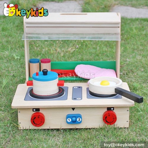 Okeykids Cooking play toy tabletop children wooden kids kitchen playset W10C177