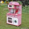 Cooking play toy pink wooden play kitchen for girls W10C232