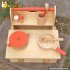 Most popular kitchen play toy children wooden kids cooking set W10C193