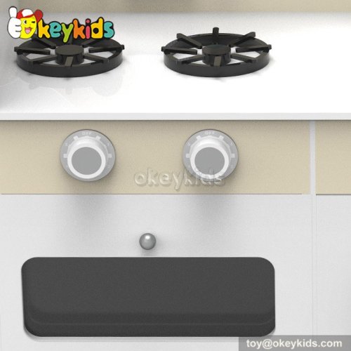 New design cooking play toy wooden children kitchen W10C239