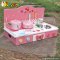 Cooking play toy lovely pink wooden toddler kitchen set W10C226