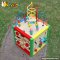 Top fashion kids preschool multi beads toy wooden play cube W11B060