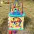 Top fashion kids preschool multi beads toy wooden activity box W11B088