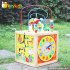 Top fashion kids multi toy wooden 5 in 1 activity cube W11B127