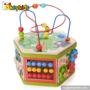 Top fashion toddlers multi toy wooden activity box W11B062