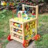 Top fashion multi baby walker toy wooden baby activity block W11B128