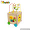 Most popular toddlers educational toy wooden multi activity cube W11B107