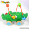 Top fashion toddlers preschool wooden wire bead toys for 1 year old boys W11B072