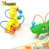 Top fashion toddlers preschool wooden wire bead toys for 1 year old boys W11B072