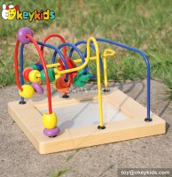 Top fashion toddlers preschool wooden bead maze table for 1 year old boys W11B129