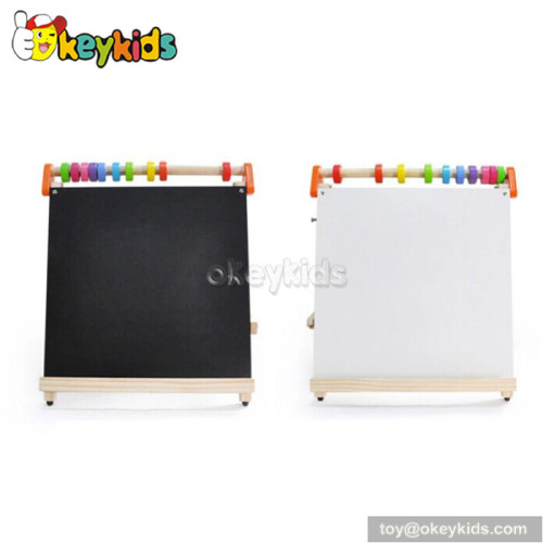 Popular double-sided educational kids wooden board W12B055