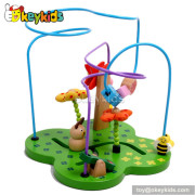 Top fashion toddlers preschool wooden bead maze toy W11B073