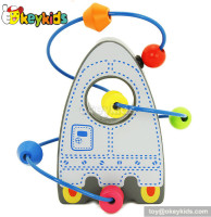 Top fashion toddlers home play wooden bead toy for 1 year old W11B077