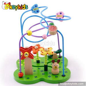 Best design preschool toy wooden baby bead toy W11B057