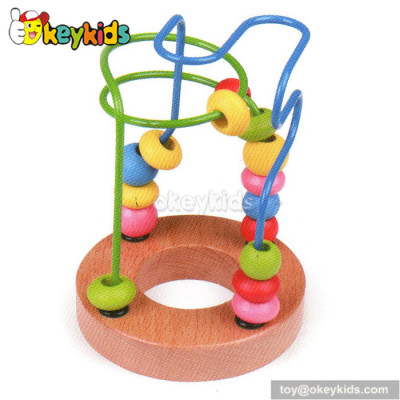 Top fashion educational wooden bead toys for toddlers W11B066