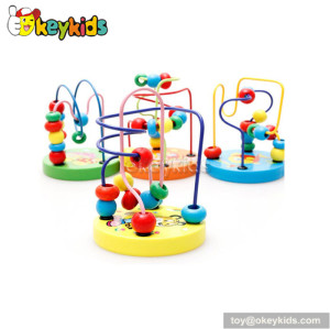 Top fashion educational toddlers wooden classic toy bead maze W11B109