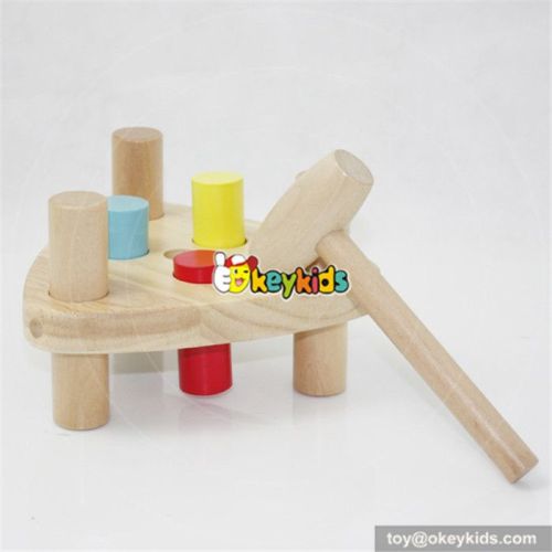 Most popular toddlers educational toy pounding wooden peg toy W11G013