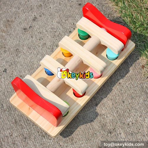 Most popular toddlers educational toy wooden pound a peg toy W11G017