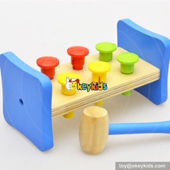 Most popular preschool kids pounding toy wooden toy hammer and pegh W11G029