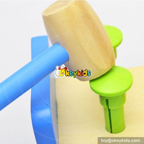 Most popular preschool kids pounding toy wooden toy hammer and pegh W11G029