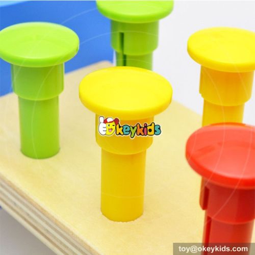 Most popular preschool kids pounding toy wooden toy hammer and pegh W11G029