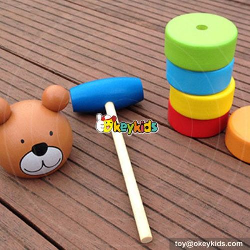 Most popular preschool kids educational toy wooden baby pounding toy W11G030