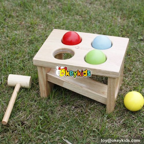 Most popular preschool pound bench wooden educational toys for babies W11G031