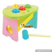 Most popular preschool pounding bench wooden best educational toys for toddlers W11G016